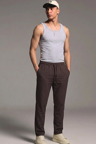 comstar Men's Flexible Casual Brown Baggy Pants
