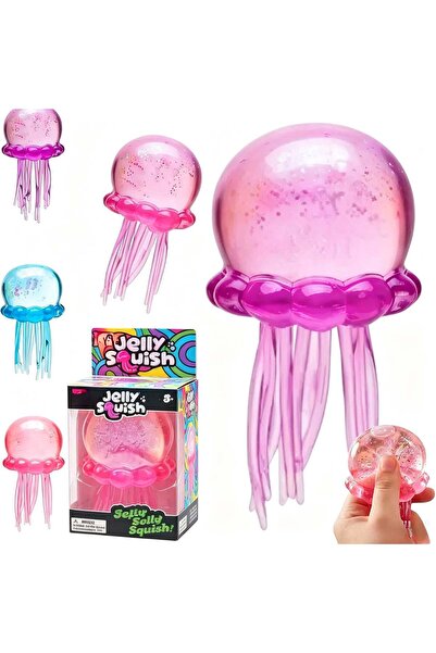CASA JOY Jucărie senzorială 12 cm, Meduză Squishy tip jeleu, Squishy elastic ...