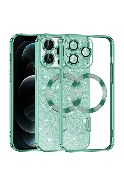 Evolium Θήκη τηλεφώνου για iPhone 12 Pro, MagSafe, με γκλίτερ, TPU, Evolium, ...