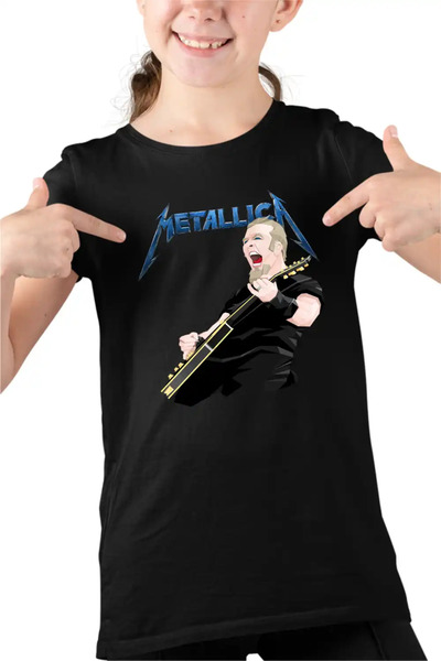 OEM Εμπορεύματα Metallica Τζέιμς Χέτφιλντ Παιδικό Κοριτσίστικο Μπλουζάκι