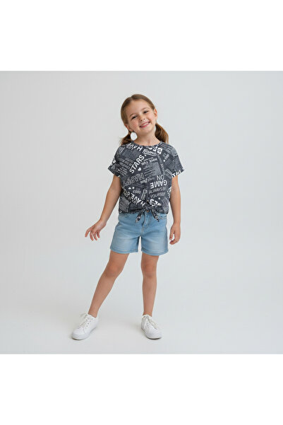 BONBON Children's Tie-Dye Detailed Crop Tshirt Cb1021