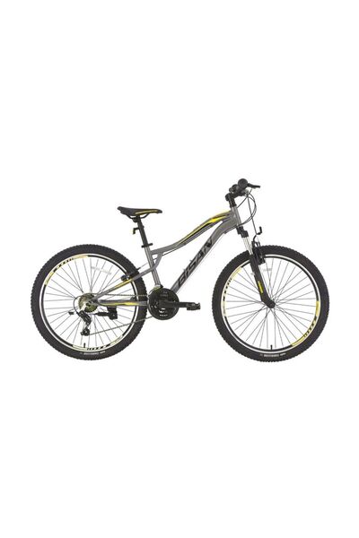 Bisan Buffalo - 27.5 Jant 37 Cm Kadro 21 Vites Dağ Bisikleti - Metalik Gri Sarı