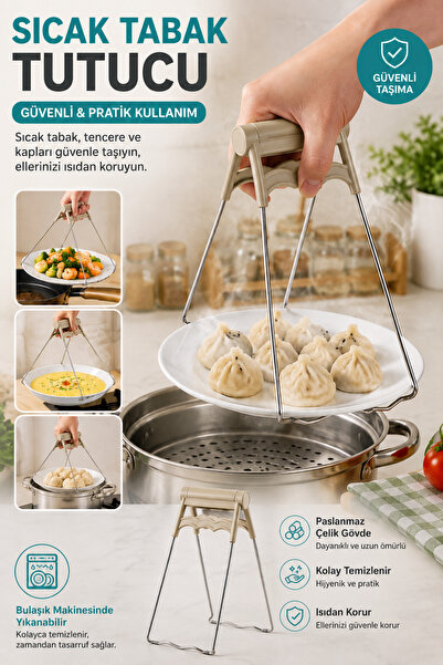 Binbirreyon Hot Plate Pot Carrier Steaming Tongs 20cm Ra998