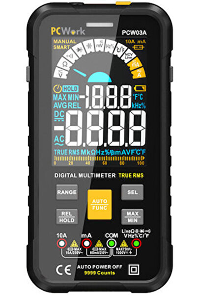 Other Pcwork PCW03A Ψηφιακό Πολύμετρο True RMS με μέτρηση AC / DC / Αντίσταση...