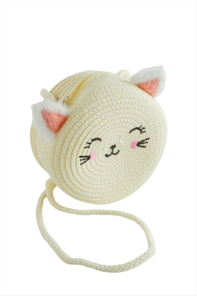 TakÇalıştır Cat Ear Straw Bag