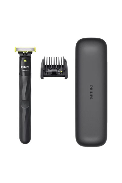 Philips Електрическа самобръсначка One Blade QP1424/65, Черна