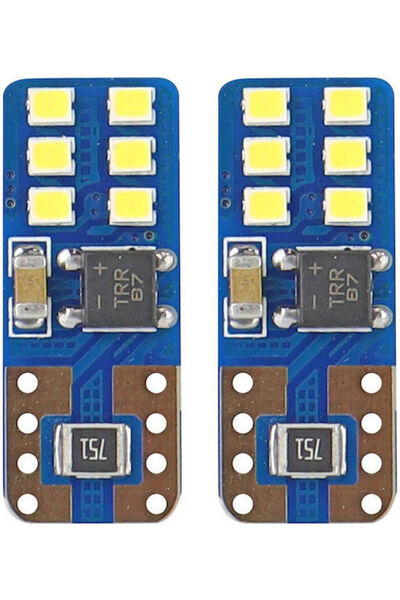 AMIO Λάμπες Αυτοκινήτου T10 Canbus LED 5600K Ψυχρό Λευκό 12V 2W 2 τεμάχια
