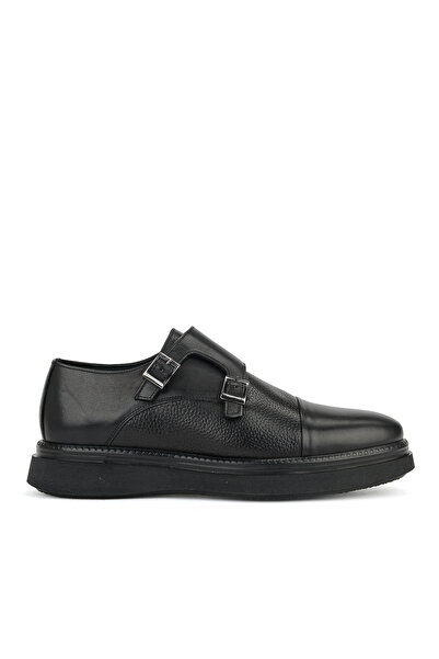 Ziya , Men's Genuine Leather Shoes 163986Z4443 Black