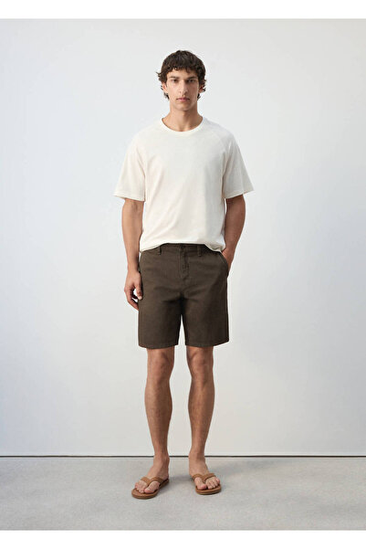 MANGO Man Regular fit jean bermuda şort