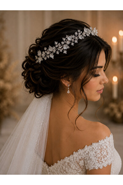 EL YAPIMI Bridal Crown, Bridal Accessory, Bun Hairpin
