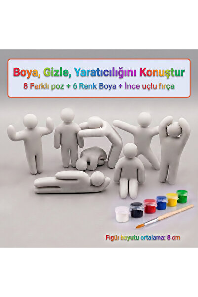 COOK3D Meccha Chameleon Boyama Seti (8 Karakter, 6 Renk Boya, 1 Fırça) - Yara...