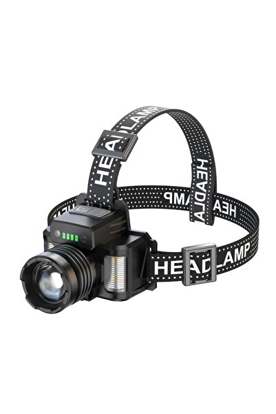 Watton WT-625 Hareket Sensörlü Zoomlu Şarjlı Kafa Lambası Çok Modlu Güvenlik,...