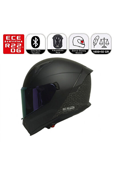 MTS M910 Voge Motosiklet Kaskı Spoiler Mod Güneş Vizörlü Full Face Kask