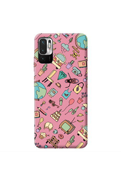 Other Xiaomi Redmi Note 10 Pro 5G Best buds Pink Colored Silicone TPU Θήκη