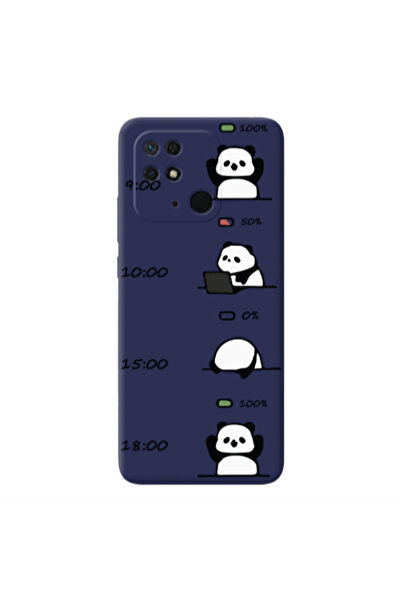 Other Xiaomi Redmi 10C My situation at work Dark blue Colored Silicone TPU Θήκη