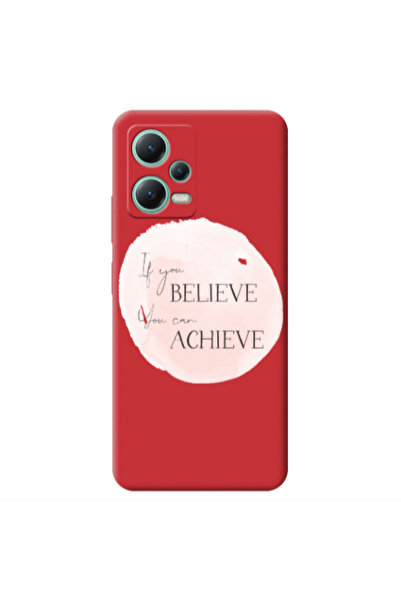 Other Xiaomi Redmi Note 12 Pro 5G If You Believe Red Colored Silicone TPU Θήκη