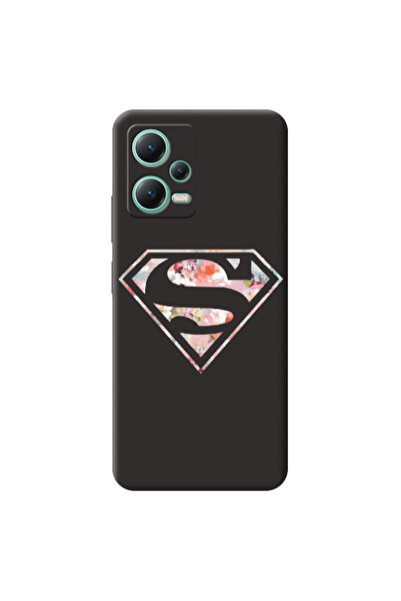 Other Xiaomi Redmi Note 12 Pro 5G Superman logo Black Colored Silicone TPU Θήκη