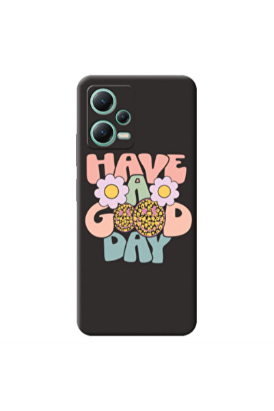 Other Xiaomi Redmi Note 12 Pro 5G Have A Good day Black Colored Silicone TPU ...