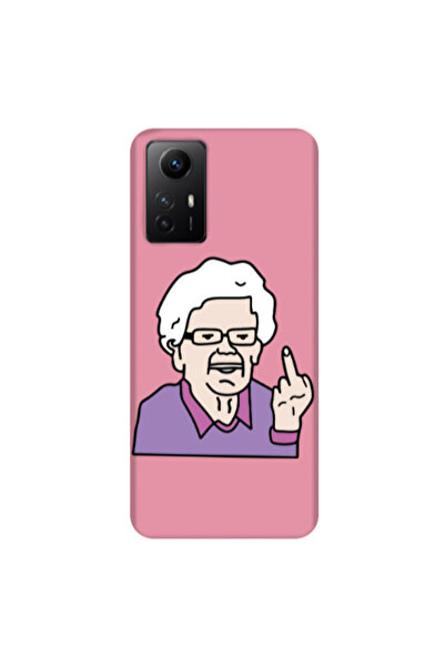 Other Xiaomi Redmi Note 12s Crazy Granny Pink Colored Silicone TPU Θήκη