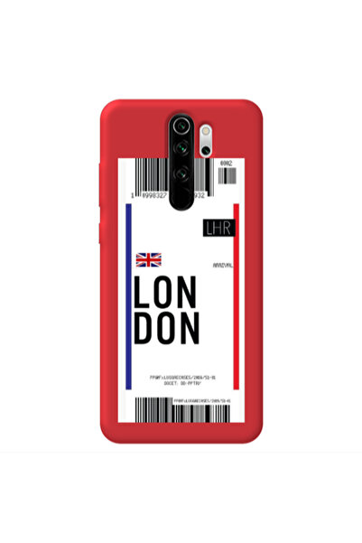 Other Xiaomi Redmi Note 8 Pro London Arrival Red Colored Silicone TPU Θήκη