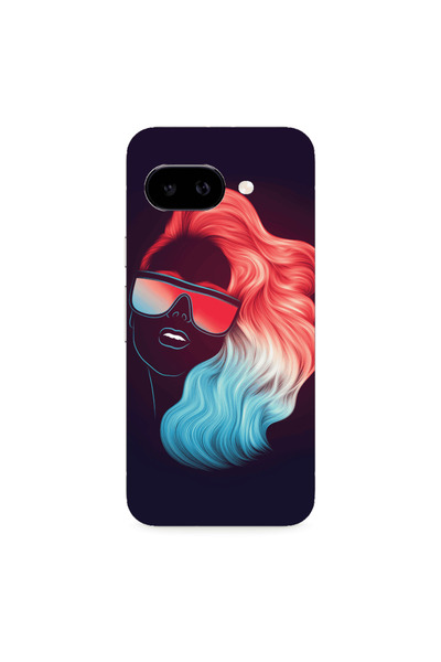 Other Google PIXEL 9A Girl with glasses Transparent Silicone TPU Θήκη