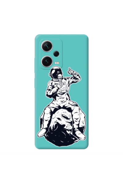 Other Xiaomi Poco X5 ice cream in space Turquoise Colored Silicone TPU Θήκη