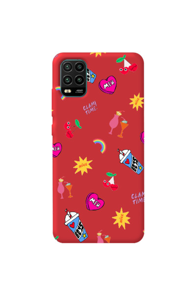 Other Xiaomi Mi 10 Lite glam time Red Colored Silicone TPU Θήκη