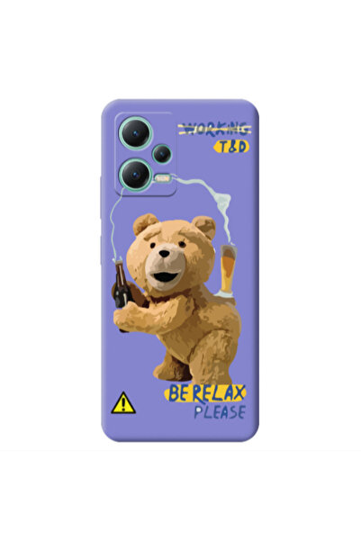 Other Xiaomi Redmi Note 12 Pro 5G Be Relax Purple Colored Silicone TPU Θήκη