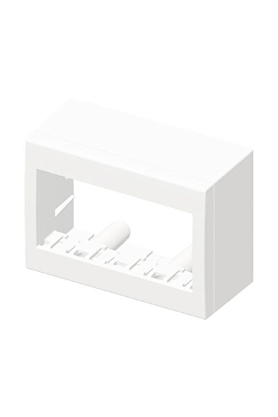 OEM Doză suport aparataje TEM Cubo 4 module IP20, montaj aplicat, alb
