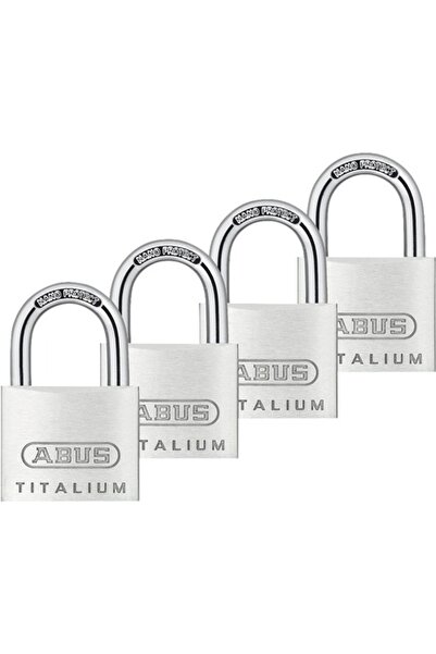 OEM Abus Titalium 40mm λουκέτα αλουμινίου, δακτύλιος Ø6.5mm, συσκευασία 4 τεμ...