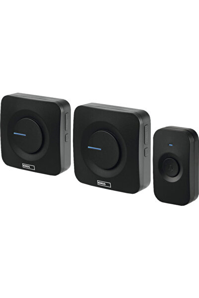 OEM Set 2 sonerii fără fir + 1 buton Emos P5730 max. 180m 90dB, alimentare cu...