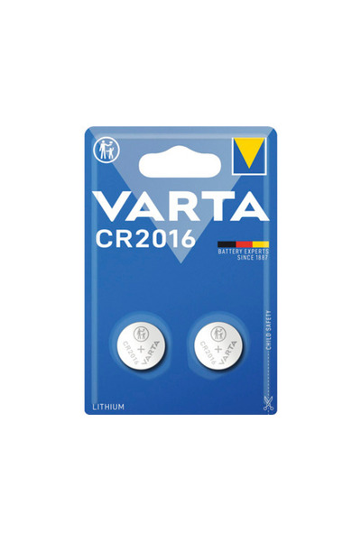 OEM Varta CR2016 3V 90mAh литиеви батерии тип копче, опаковка от 2 броя