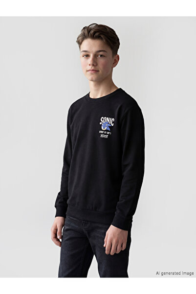 LC Waikiki سترة سميكة للأولاد من Peak New Season Sonic مطبوع