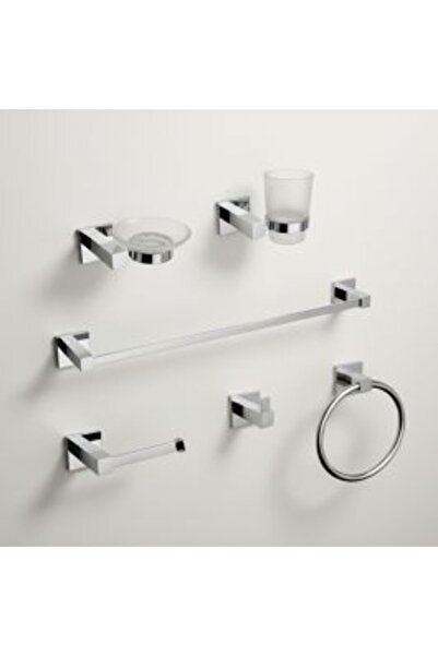 Saudi Ceramics Bathroom accessories set (6 pieces) - Chrome