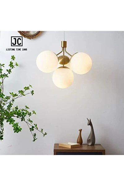 luminastar Candelabru suspendat Orbis Gold 4xE27 (Globuri de sticlă)