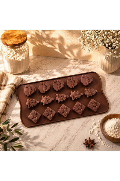 Adana Pasta Malzemeleri Chocolate Mold Silicone Pine Cma-20
