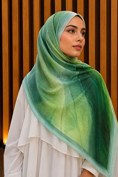 İmajButik Green Cotton Soft Shawl