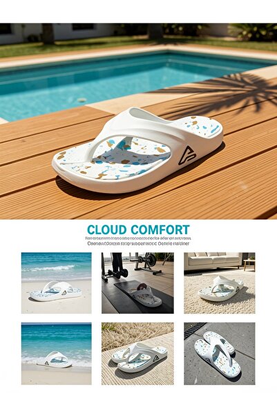 Khayrat Slipper Unisex Waterproof EVA Thong Flip Flops, Wavy Anti-Skid Outsol...