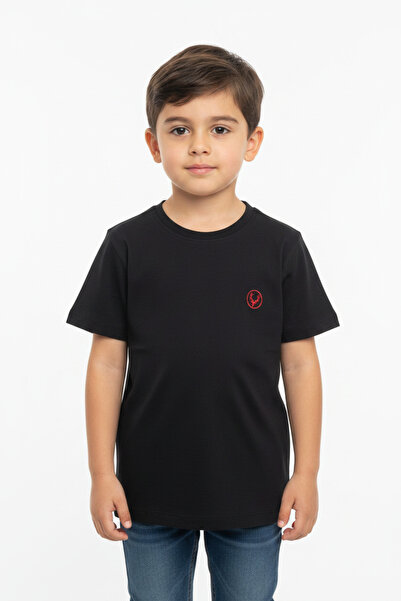 Allen Solly logo black kids T-shirt