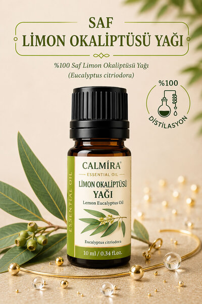 CALMİRA Limon Okaliptüsü Yağı 10 ml | Eucalyptus citriodora | Oil of lemon eu...