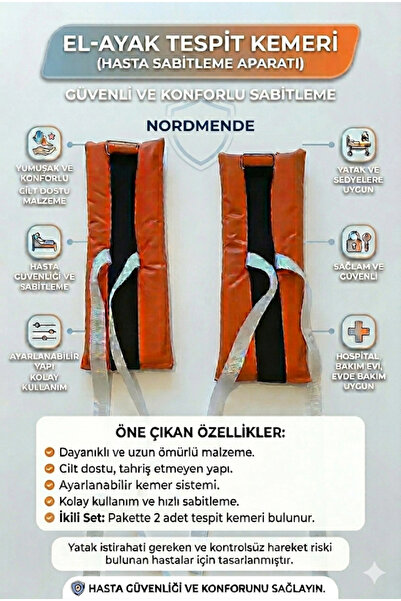Genel Markalar El Ayak Tespit Kemeri | Hasta Sabitleme Aparatı | NORDMENDE