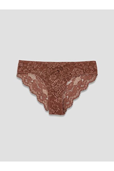 LC Waikiki Lcw Dream Brown Lace Bikini Panties