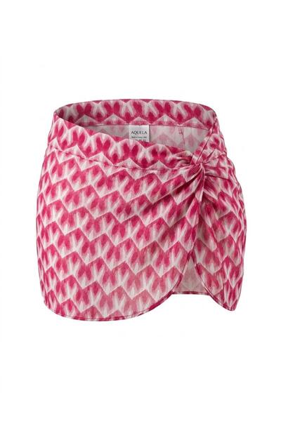 AQUELLA Multicolor twisted skirt