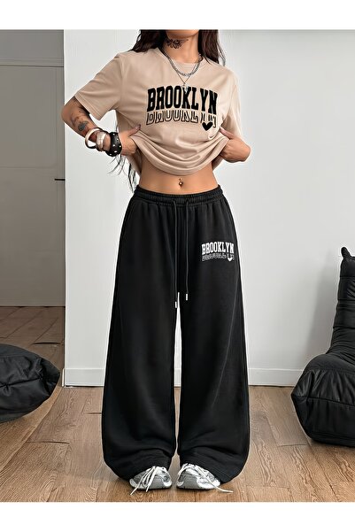 macklin Unisex Women Men Brooklyn Heart Printed Oversized Tshirt and Baggy Sw...