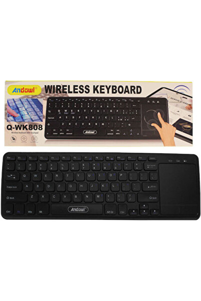 Andowl Q-WK808 Ασύρματο πληκτρολόγιο με επιφάνεια αφής Αγγλικό US