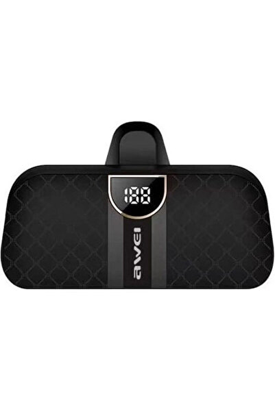 AWEI P21K Power Bank Τύπου C 5000mAh Μαύρο