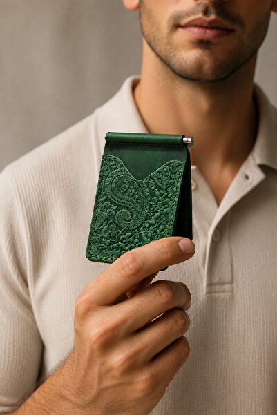 MAT Deri Vintage Gift Wallet with Shawl Patterned Card Holder & Wallet Money ...