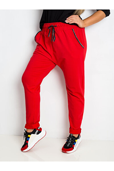 Factory Price Pantaloni Trening Dama Rosu