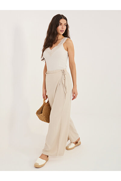Factory Price Pantaloni Dama Bej