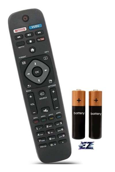 ELTRAZONE NH500UP Replacement Remote Control for Philips TV 32PFL4902/F7, 40P...